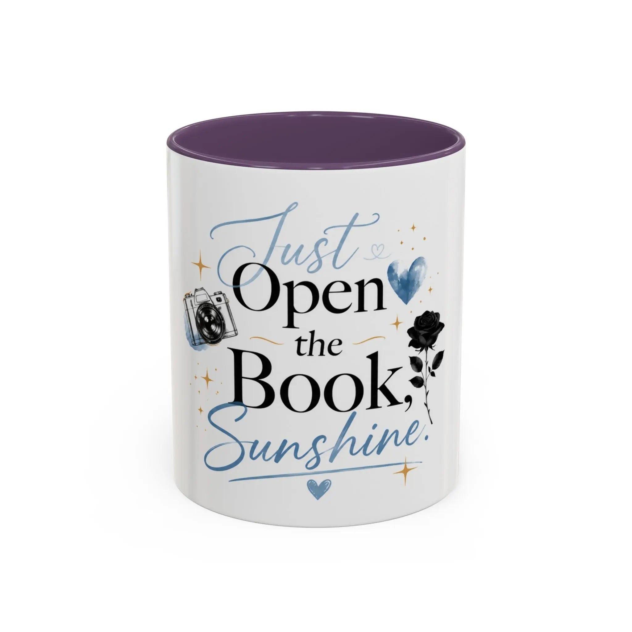Just Open the Book, Sunshine – Bookish Ceramic Mug Printify