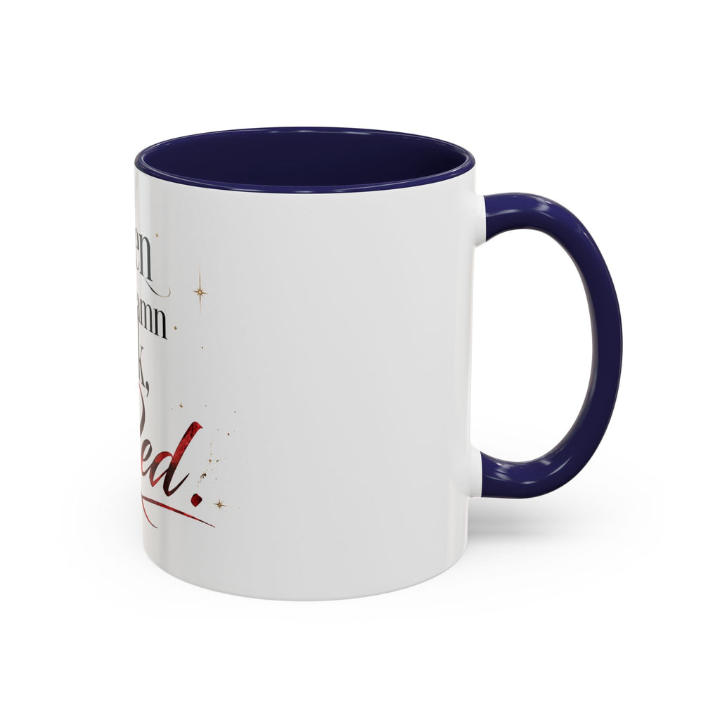 Open the Damn Book, Red. – Bookish Ceramic Mug