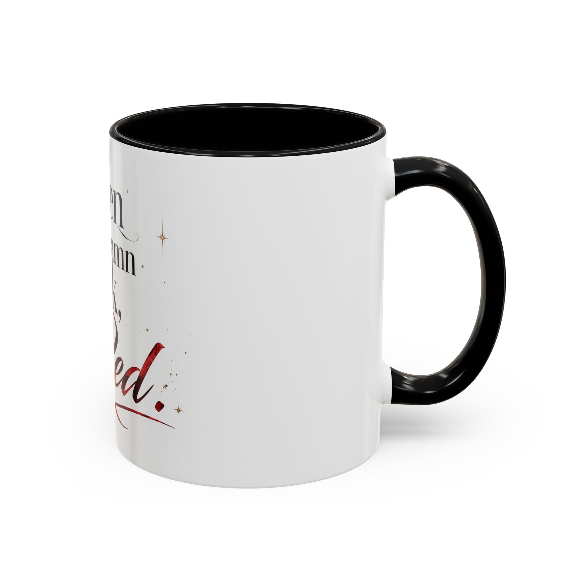 Open the Damn Book, Red. – Bookish Ceramic Mug