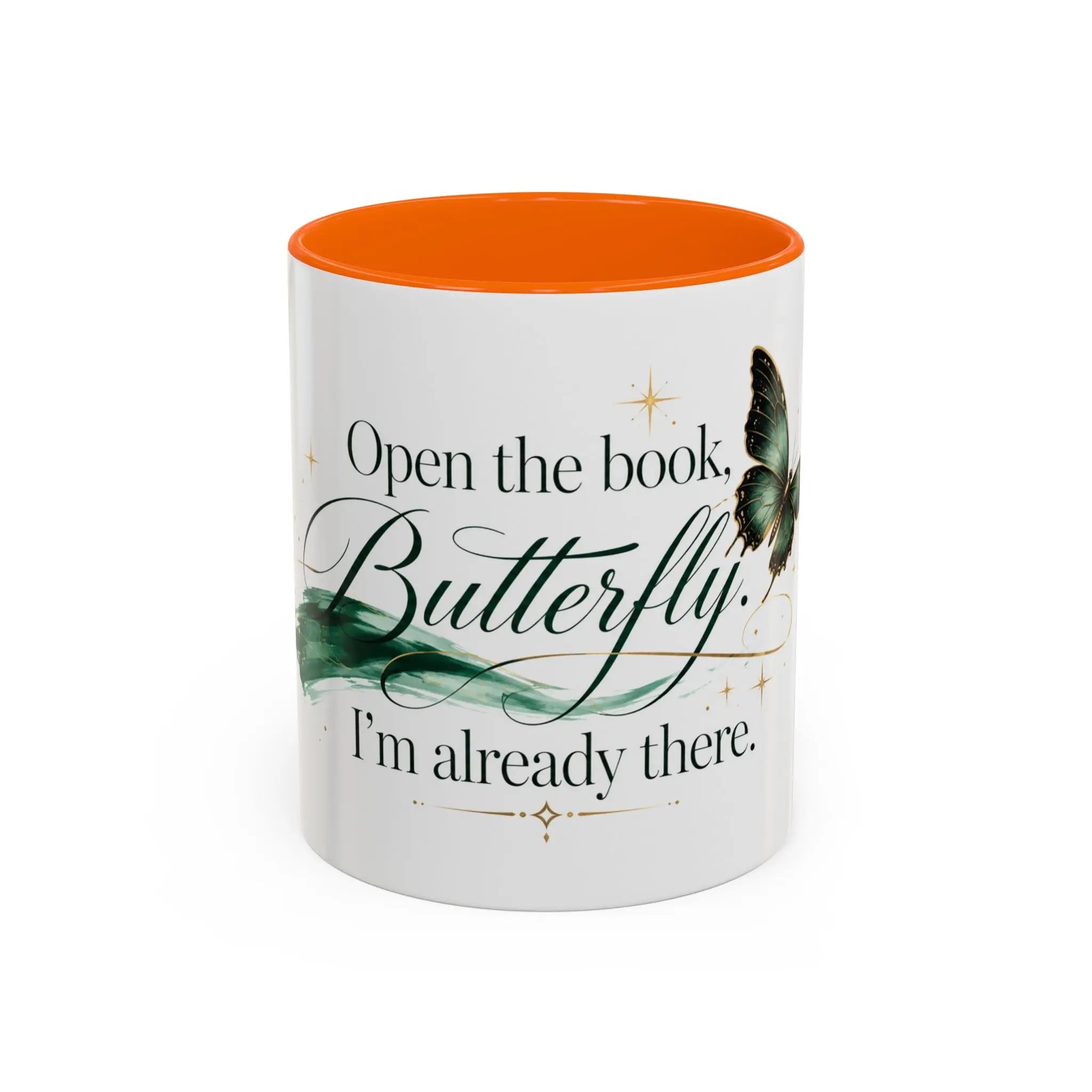 Open the Book, Butterfly. I'm Already There. – Bookish Ceramic Mug Printify