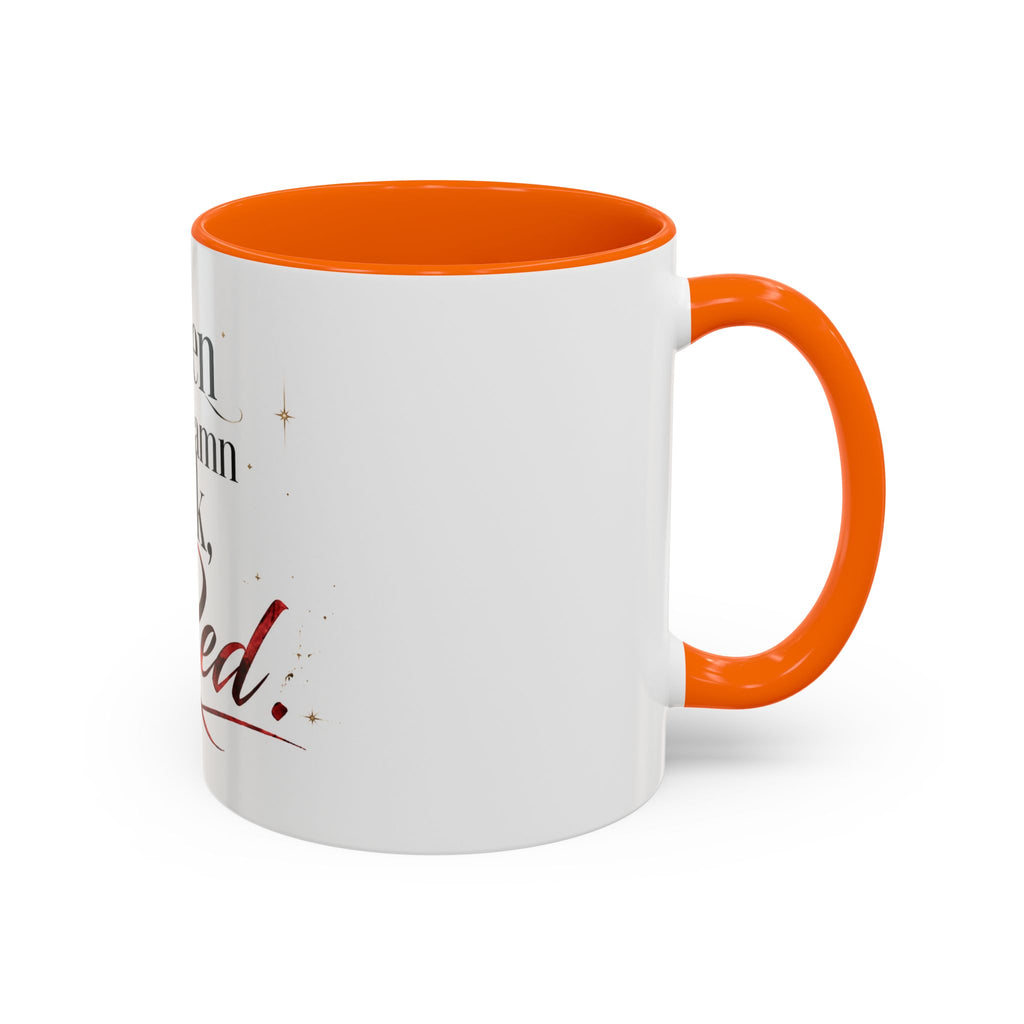 Open the Damn Book, Red. – Bookish Ceramic Mug