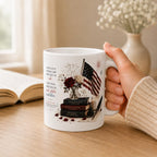 "Some Love Stories Are Written in Red, White & Blue" Mug 11oz Printify