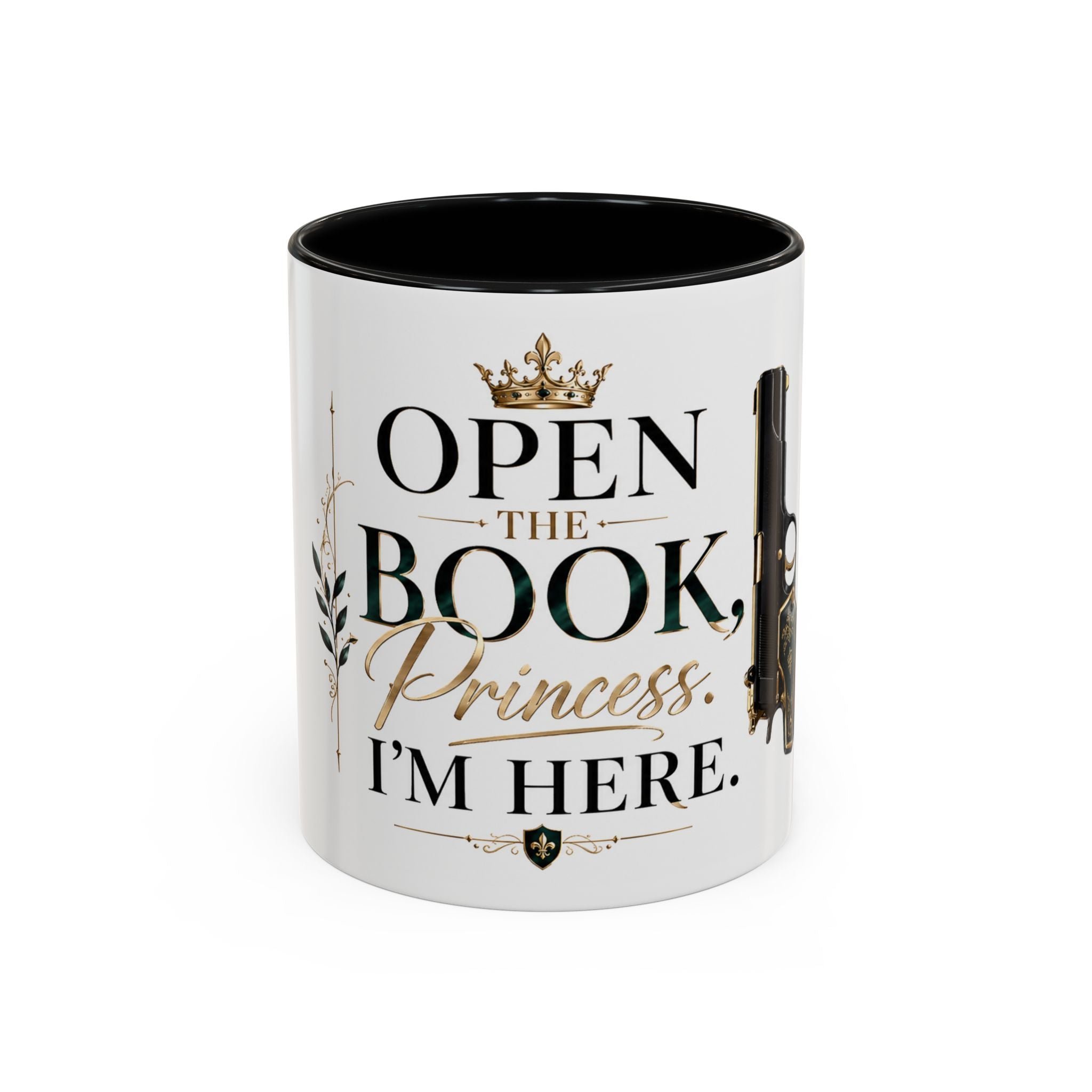 Open the Book, Princess. I'm Here. – Bookish Ceramic Mug