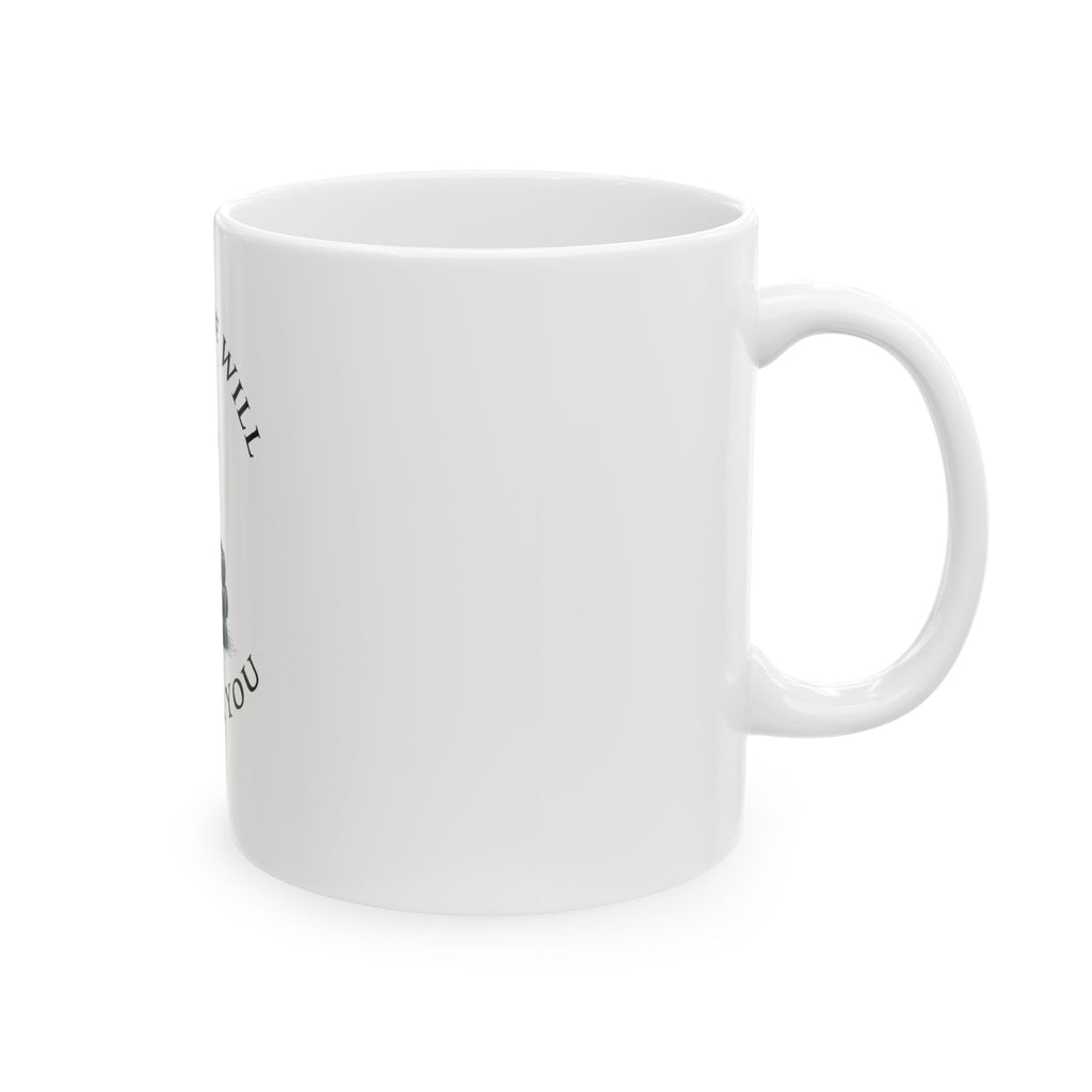 The Dark Side Will Consume You Raven & Books Ceramic Mug