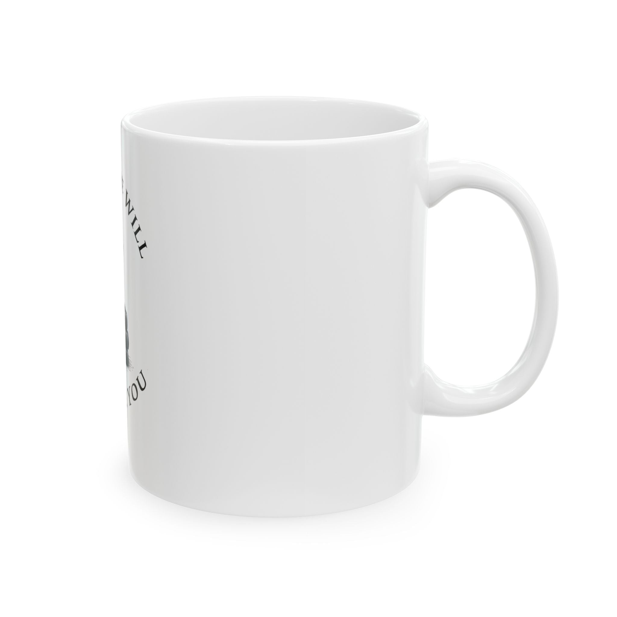 The Dark Side Will Consume You Raven & Books Ceramic Mug