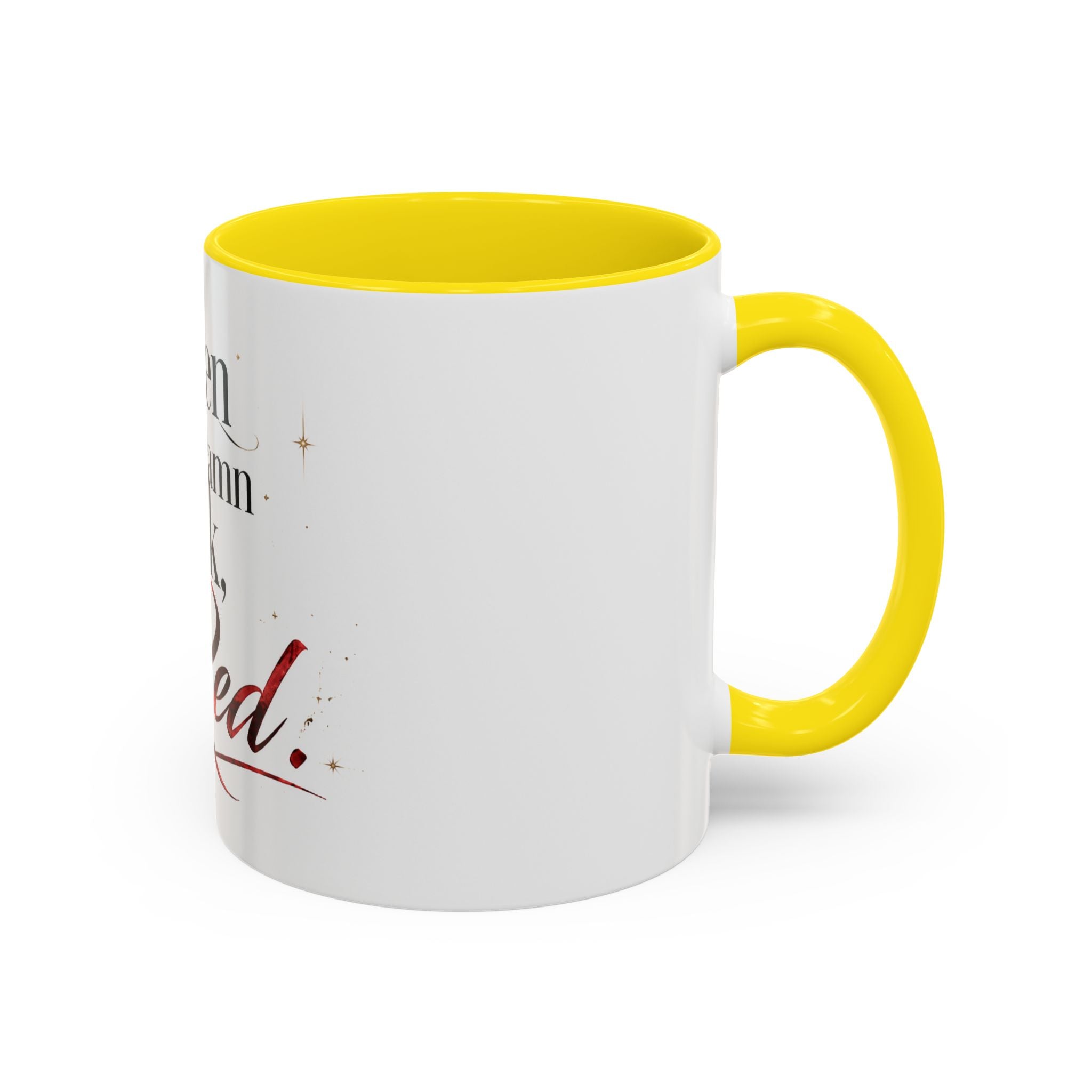 Open the Damn Book, Red. – Bookish Ceramic Mug