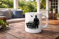 Raven & Car Mug – Dark Aesthetic Design
