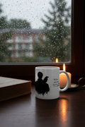 Gothic Raven Ceramic Mug – Dark Romance Coffee Cup