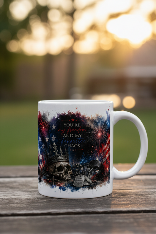 "You're My Freedom & My Favorite Chaos" Dark Romance Mug 11oz