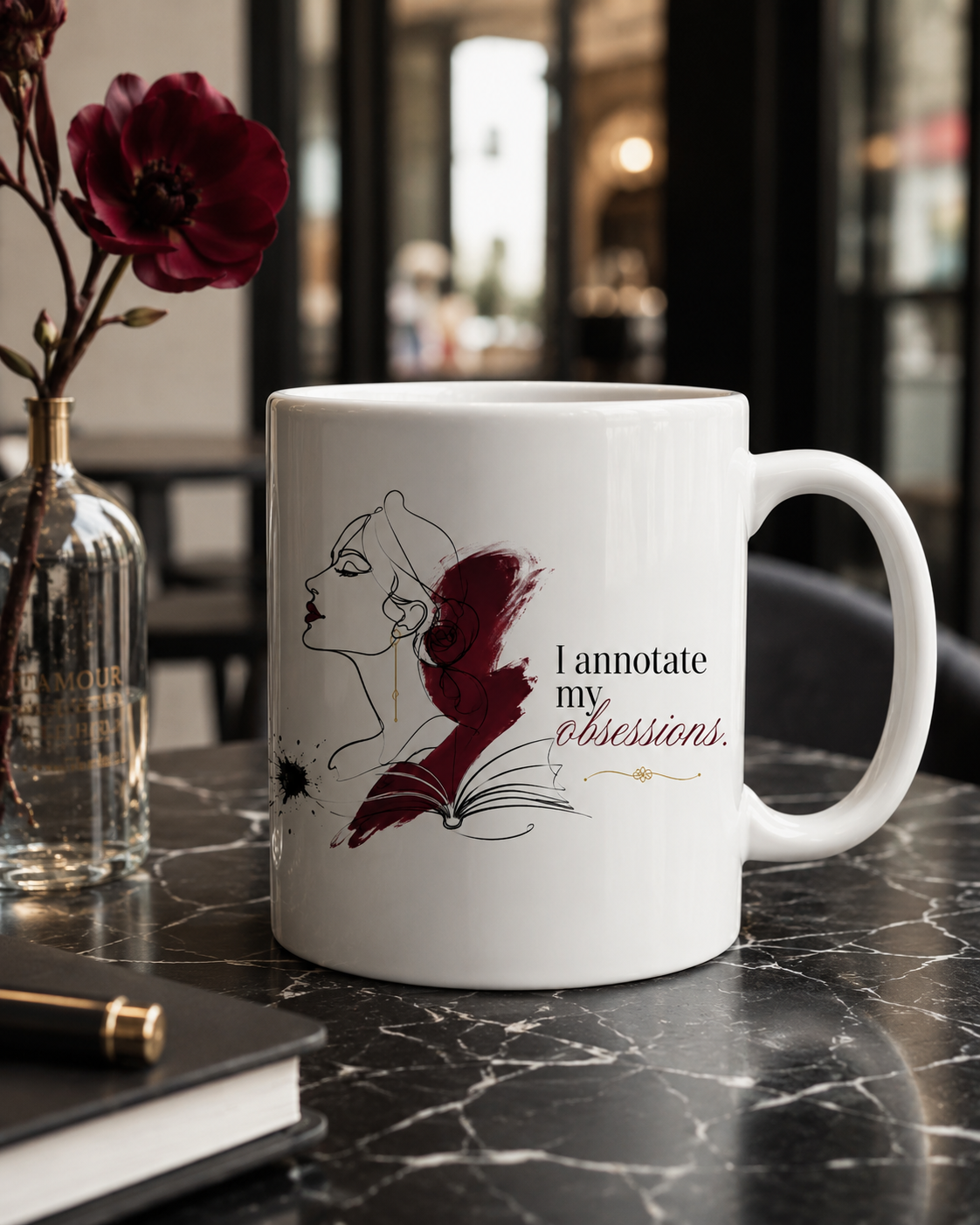 "I Announce My Presence" Bookish Mug 11oz