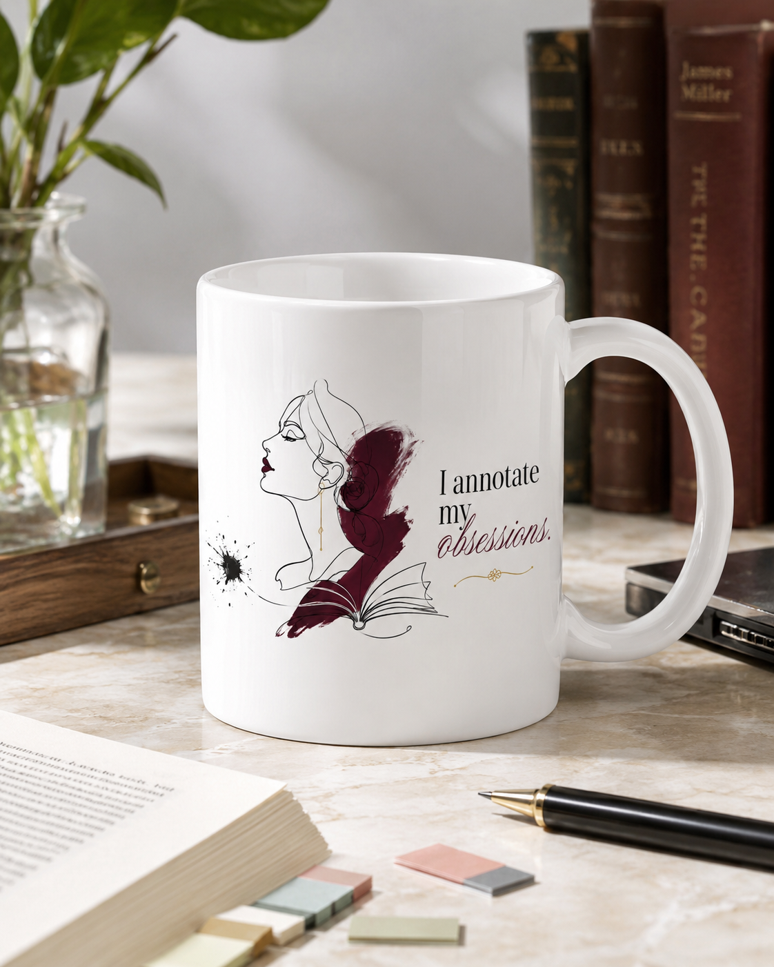 "I Announce My Presence" Bookish Mug 11oz