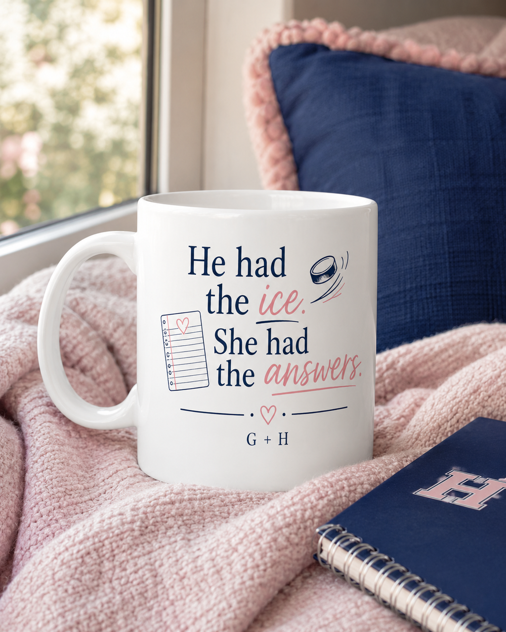 He Had the Ice, She Had the Answers – Hockey Ceramic Mug