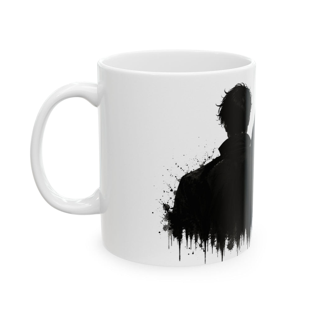 Gothic Raven Ceramic Mug – Dark Romance Coffee Cup