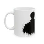 Gothic Raven Ceramic Mug – Dark Romance Coffee Cup Printify