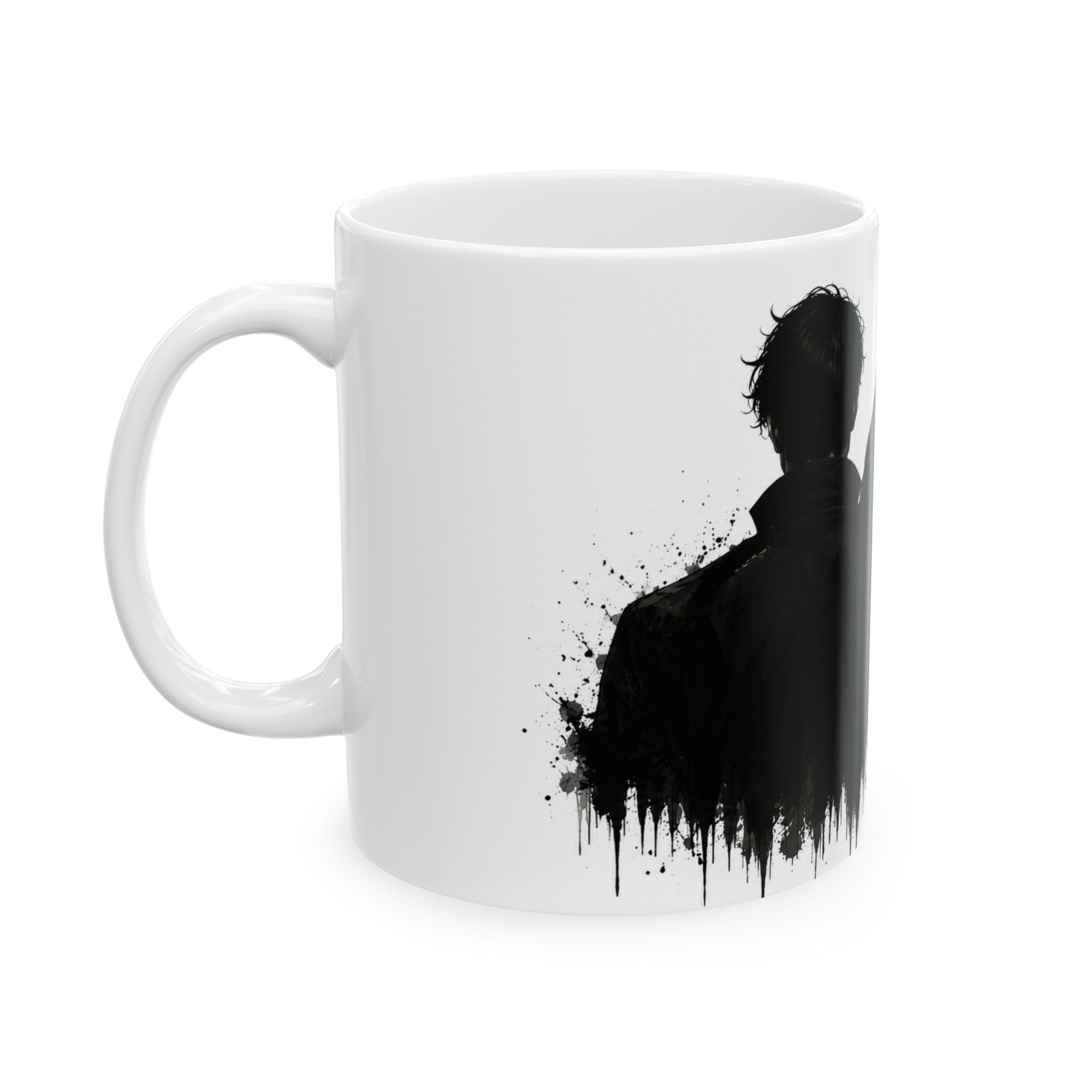 Gothic Raven Ceramic Mug – Dark Romance Coffee Cup