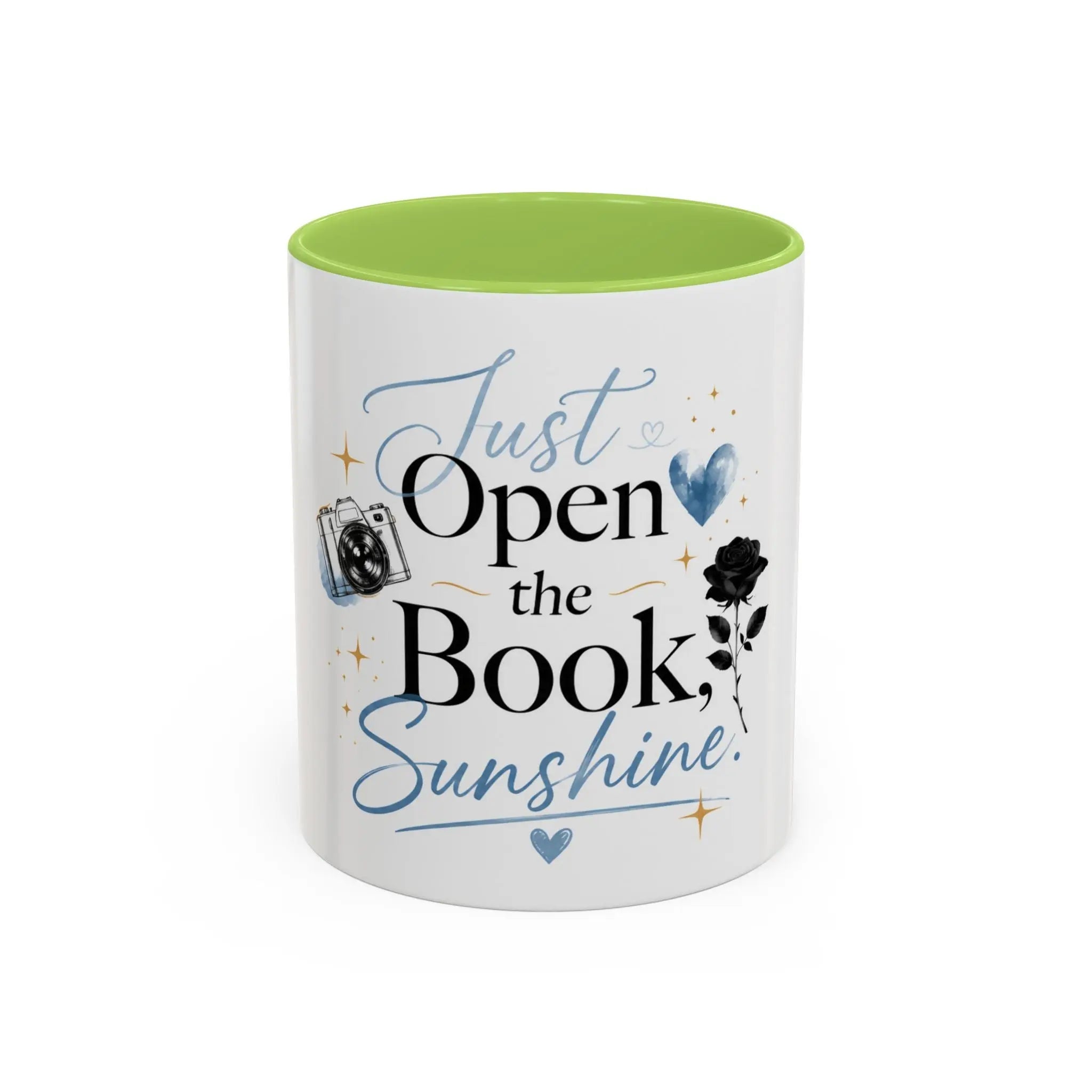 Just Open the Book, Sunshine – Bookish Ceramic Mug Printify