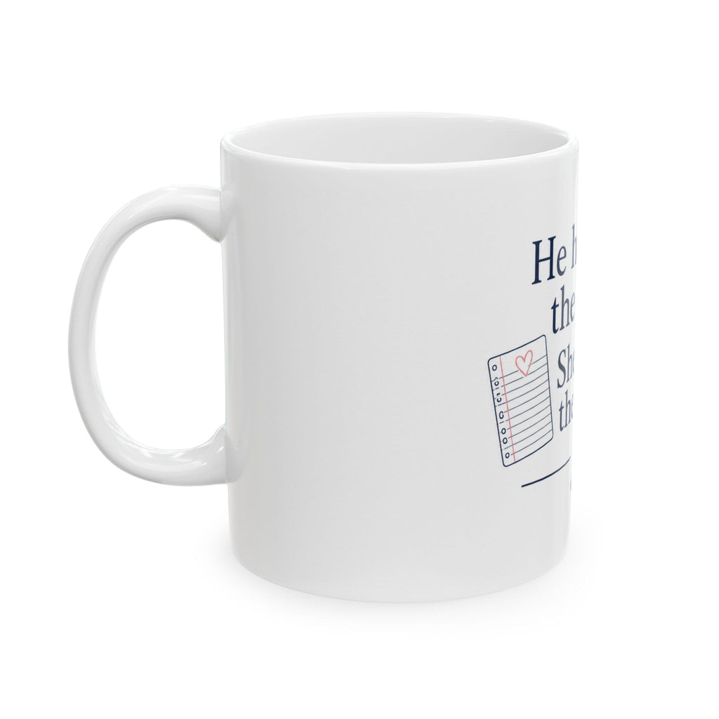 He Had the Ice, She Had the Answers – Hockey Ceramic Mug