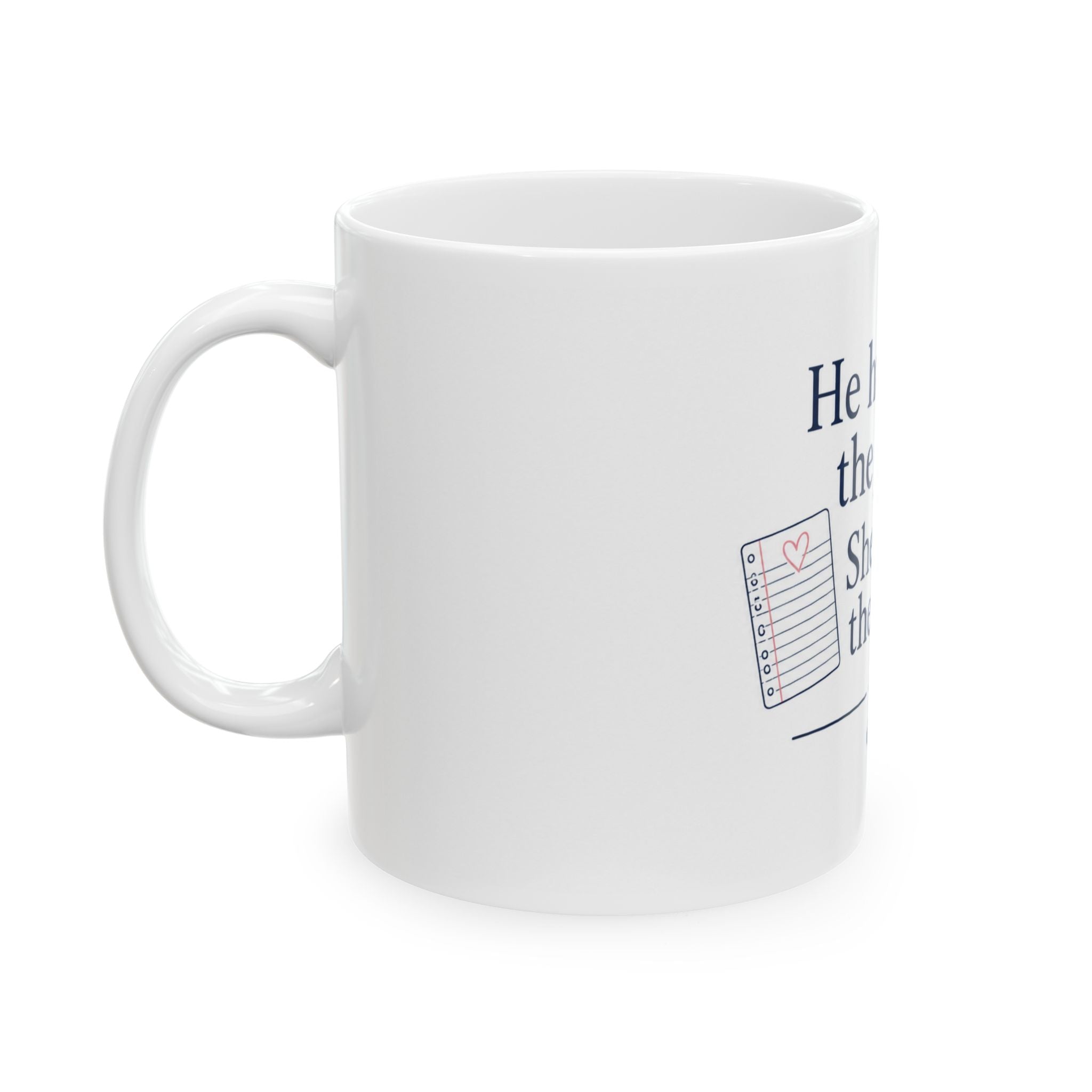 He Had the Ice, She Had the Answers – Hockey Ceramic Mug