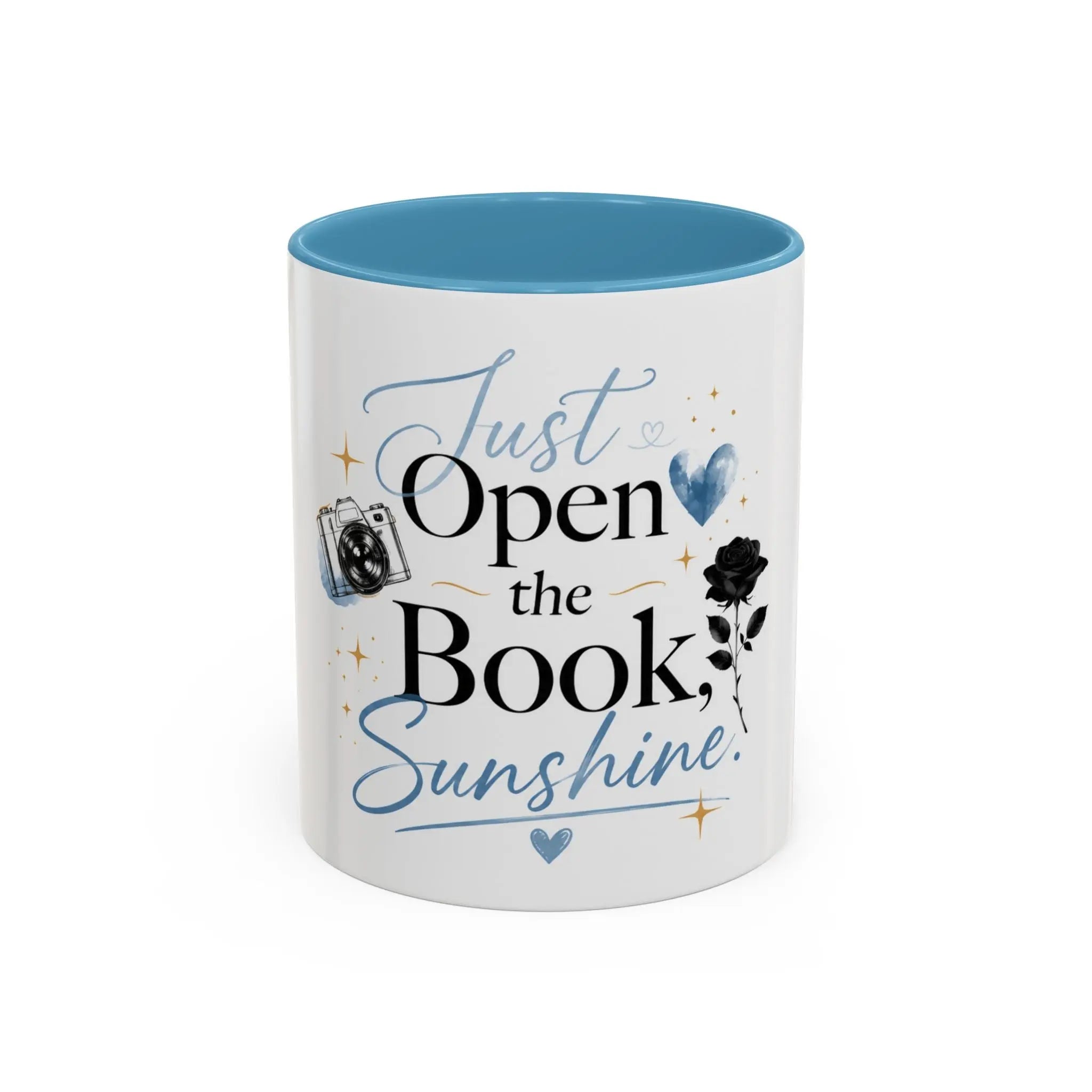 Just Open the Book, Sunshine – Bookish Ceramic Mug Printify