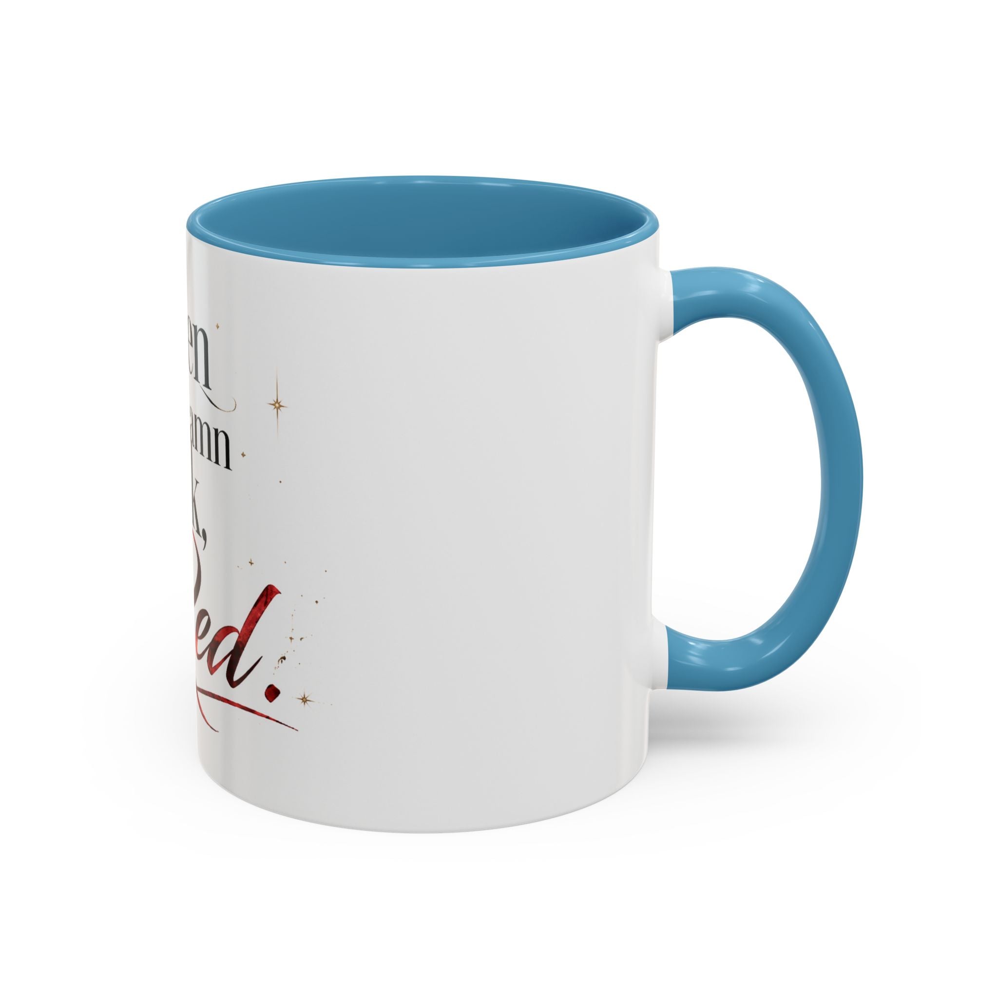 Open the Damn Book, Red. – Bookish Ceramic Mug