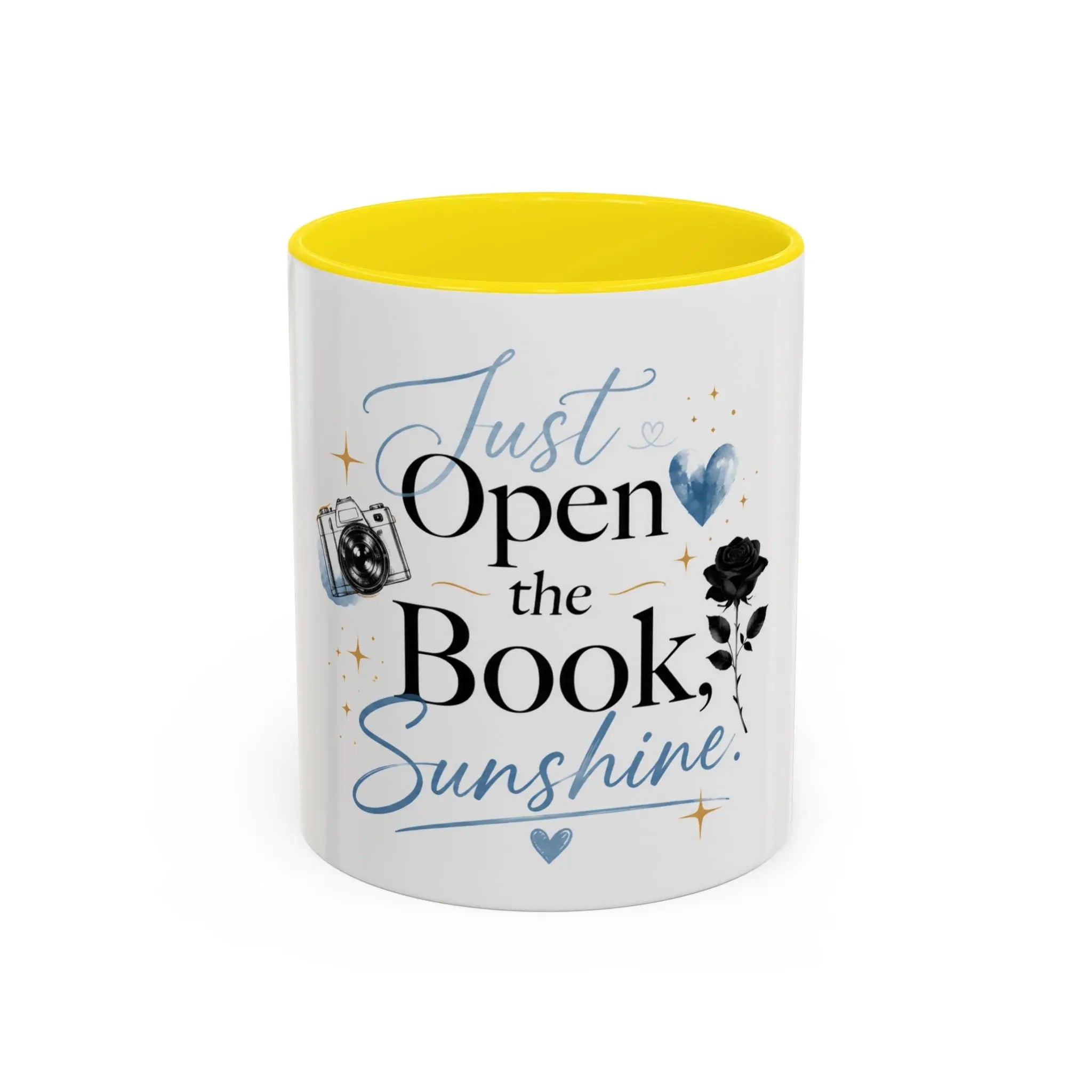 Just Open the Book, Sunshine – Bookish Ceramic Mug Printify
