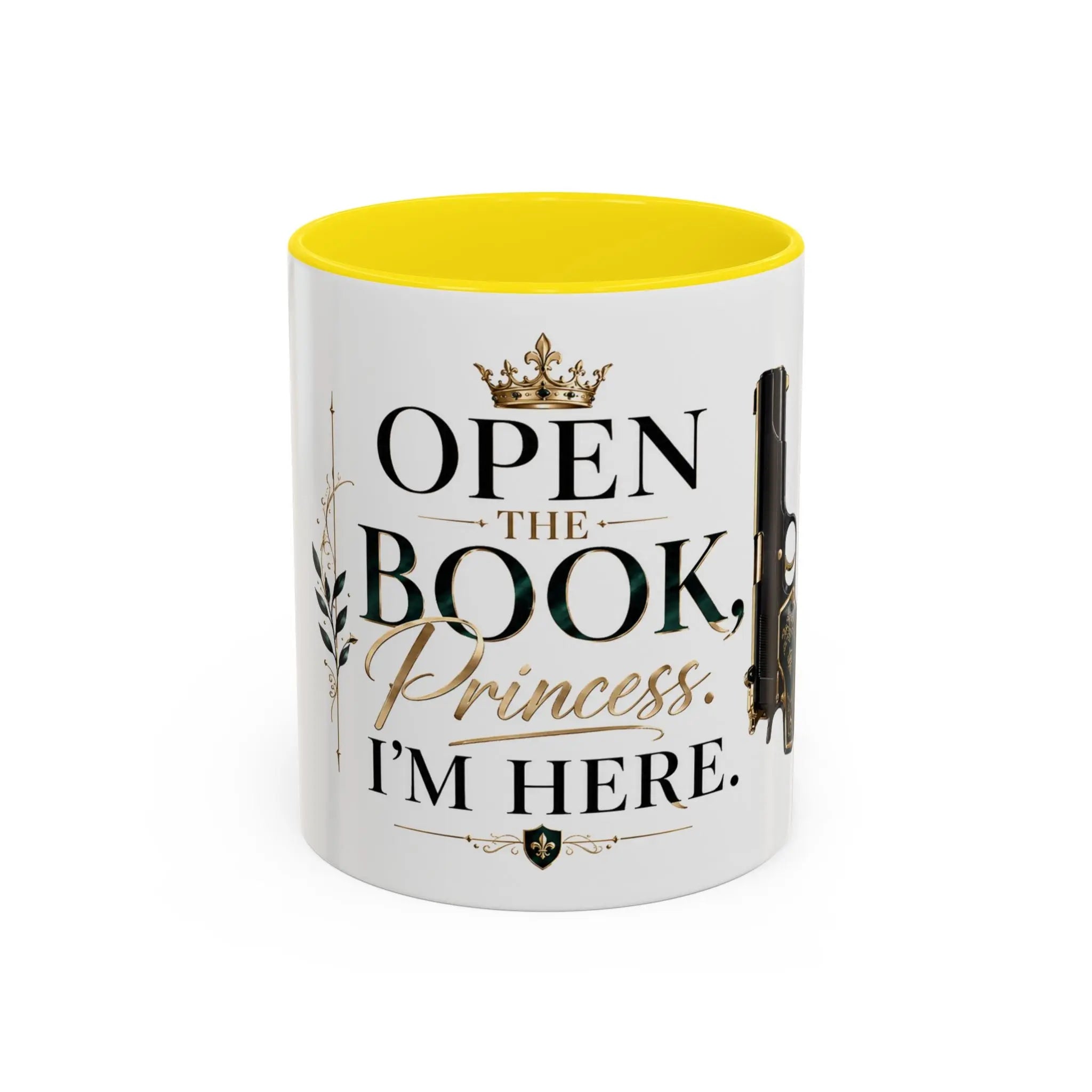 Open the Book, Princess. I'm Here. – Bookish Ceramic Mug Printify