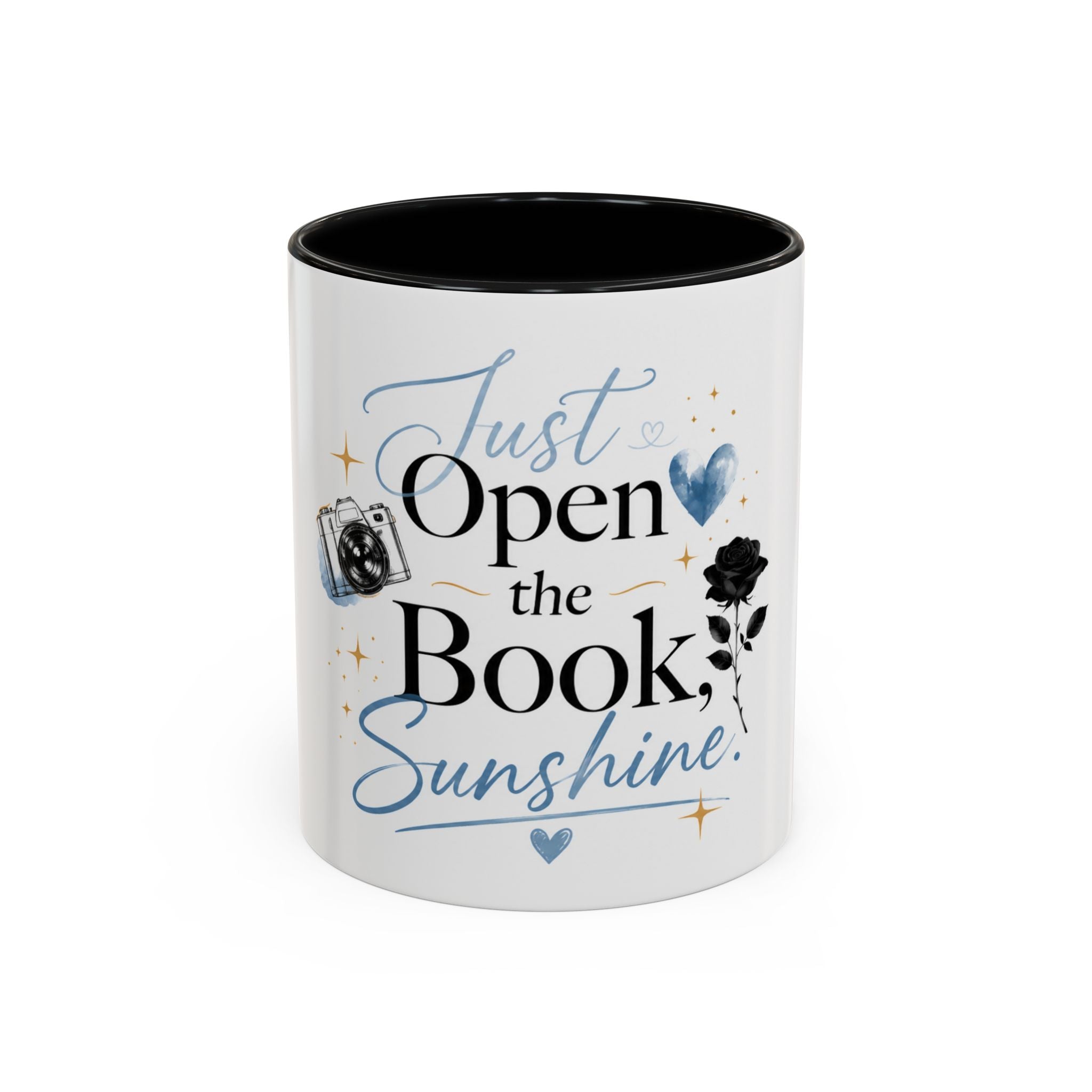 Just Open the Book, Sunshine – Bookish Ceramic Mug