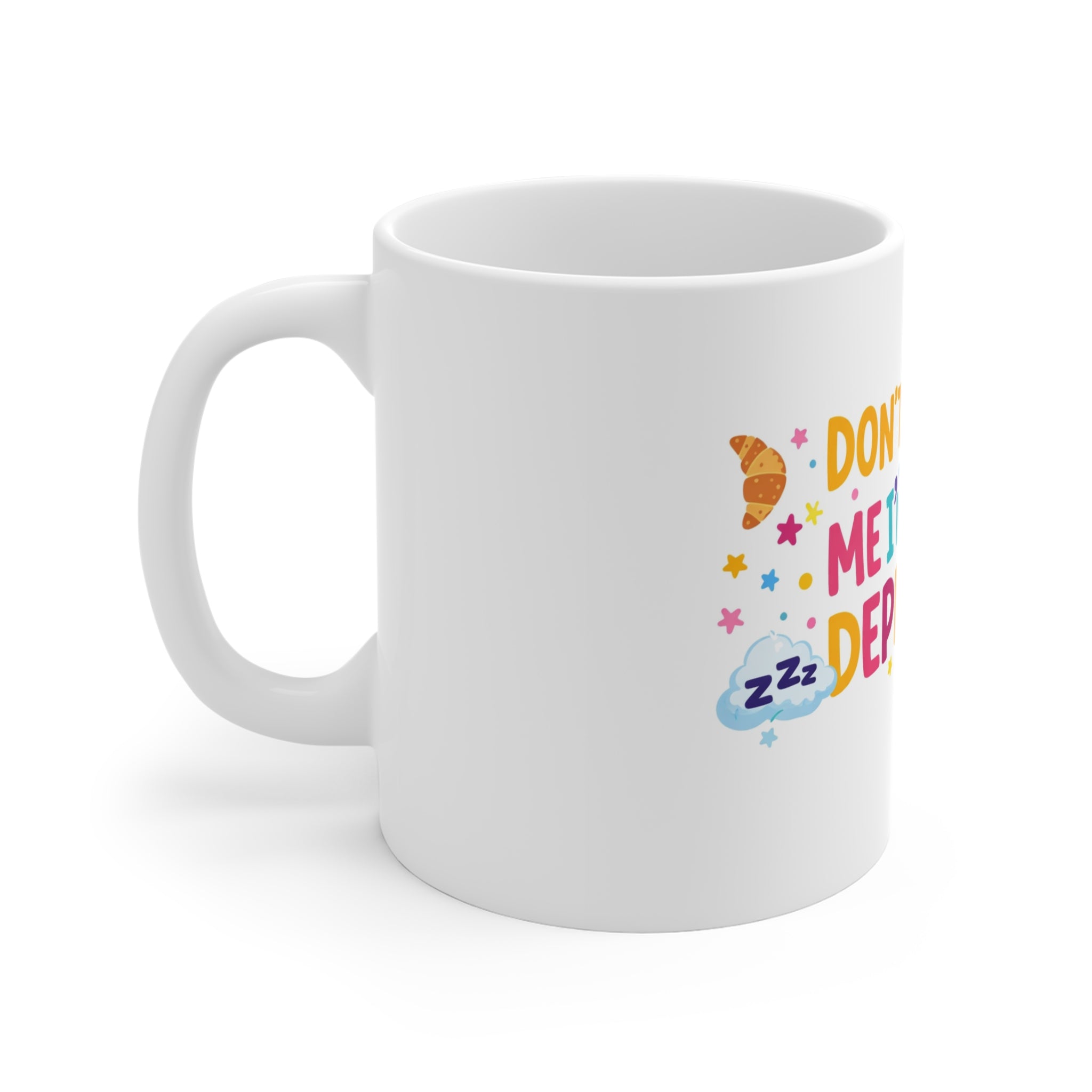 Don't Annoy Me I'm Sleep Deprived Mug — Cute Unicorn Coffee Cup for Tired Adults