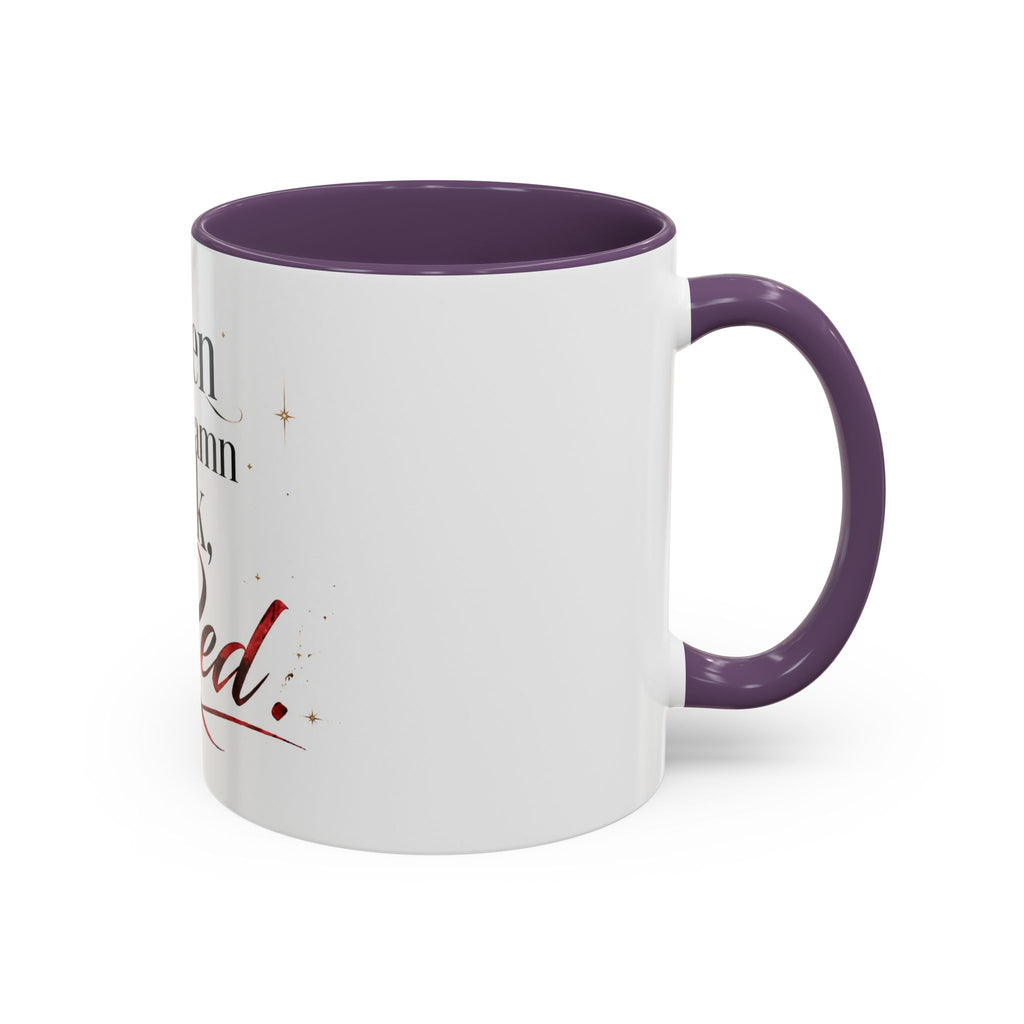 Open the Damn Book, Red. – Bookish Ceramic Mug