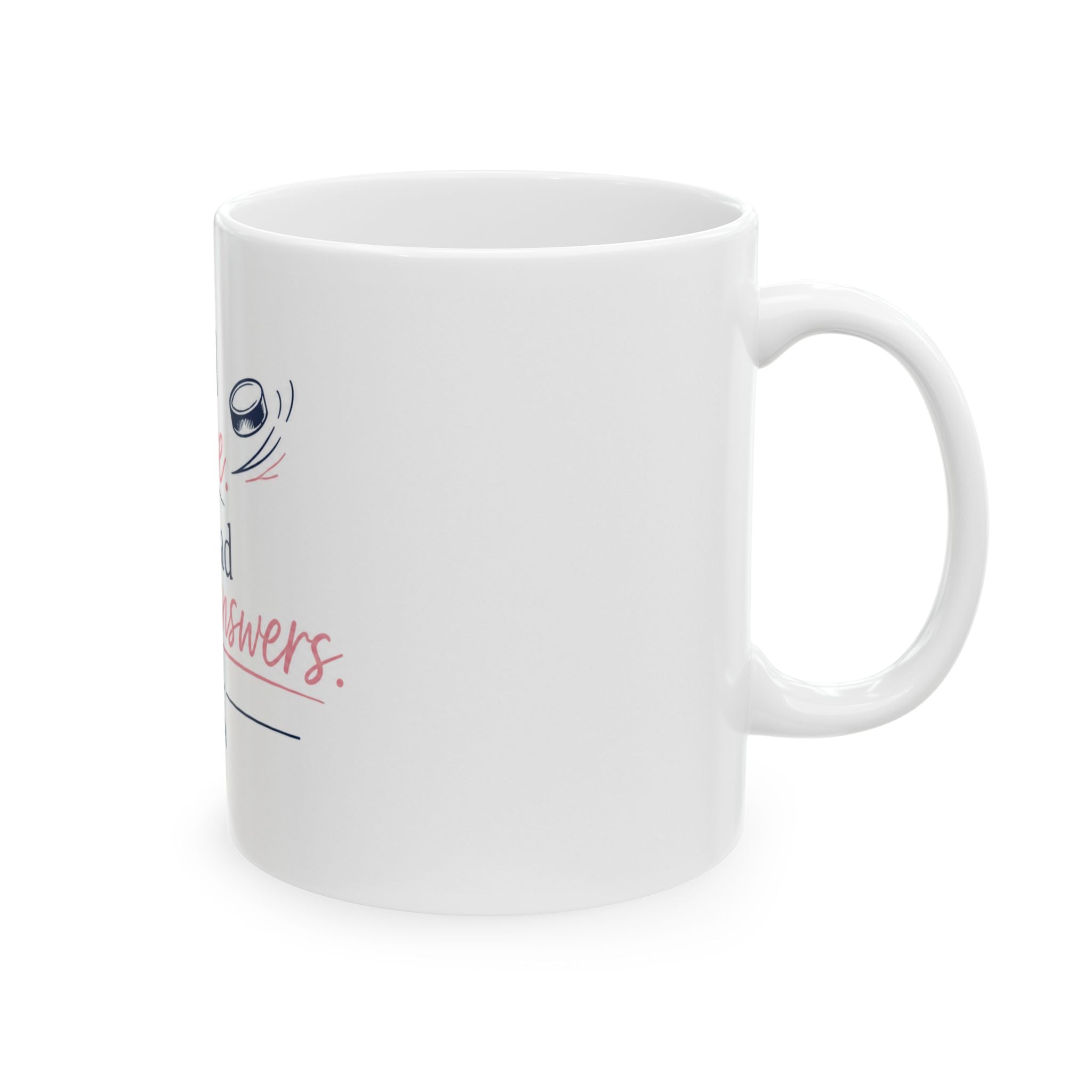 He Had the Ice, She Had the Answers – Hockey Ceramic Mug