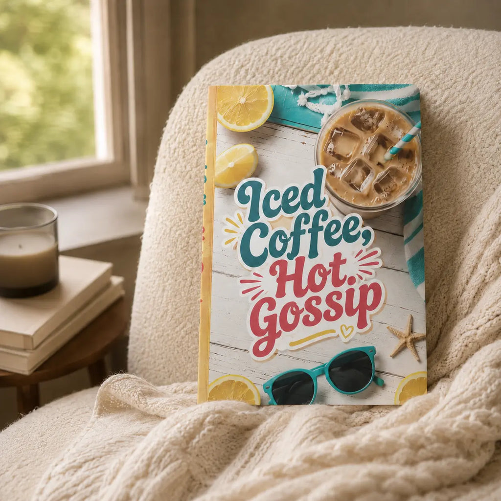 Iced Coffee, Hot Gossip – Softcover Journal Printify
