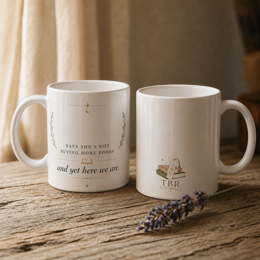 Says She's Not Buying More Books – Personalized Bookish Ceramic Mug
