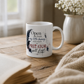 Open the Book, My Little Bunny – Dark Romance Ceramic Mug