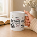 "I Meet a New Fictional Man in Every Book" Bookish Mug 11oz Printify