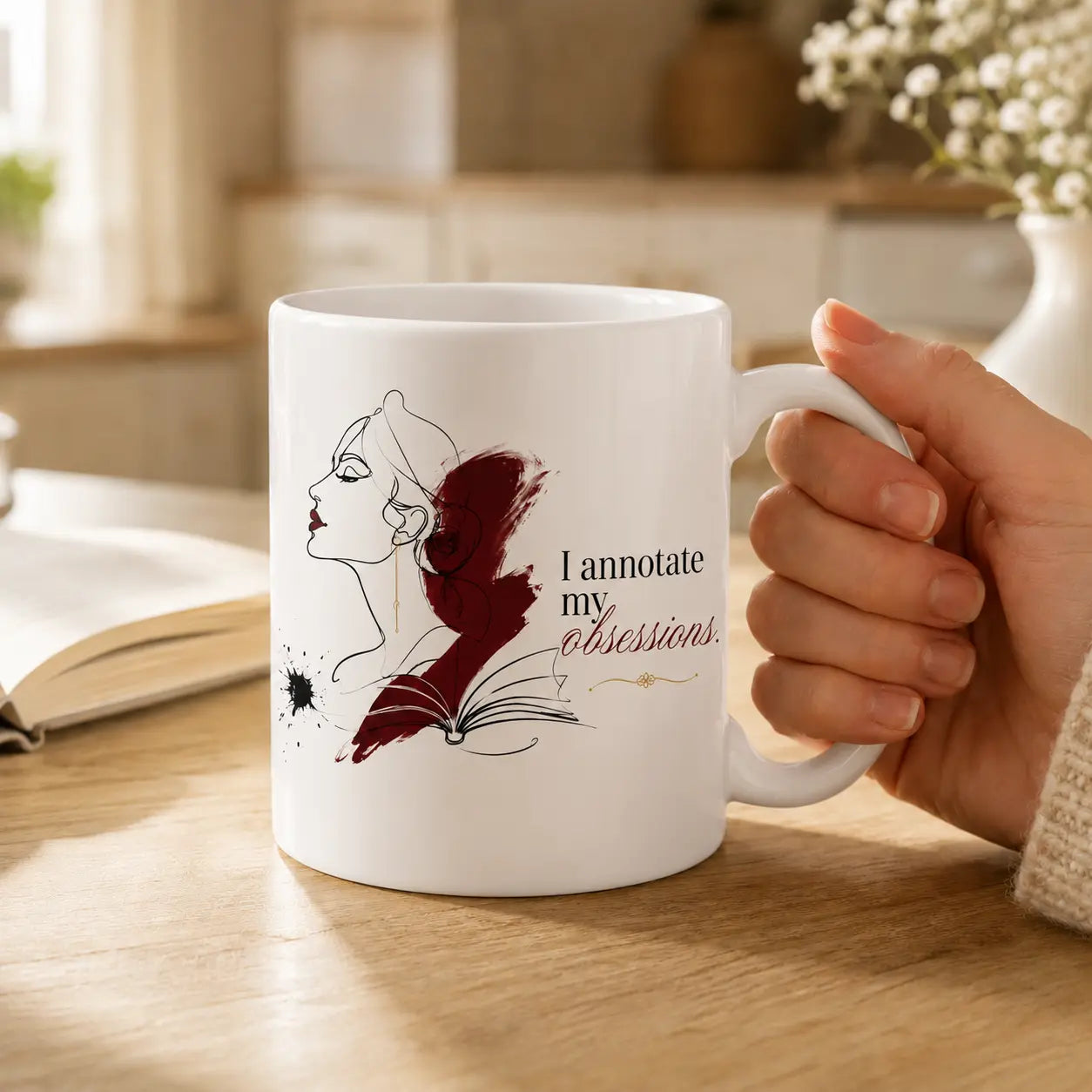 "I Announce My Presence" Bookish Mug 11oz Printify