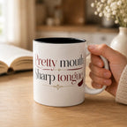 Pretty Mouth. Sharp Tongue. – Bookish Ceramic Mug Printify