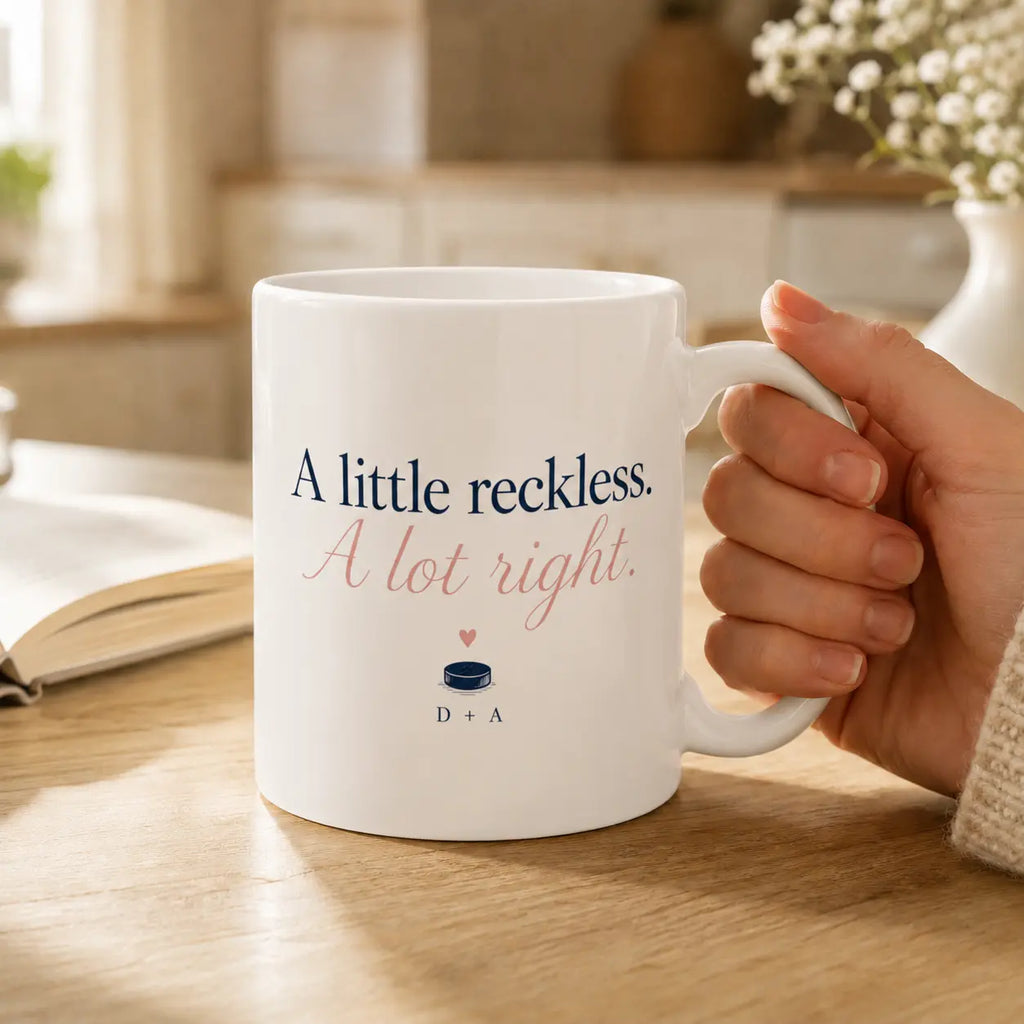 A Little Reckless, A Lot Right – Romantic Quote Ceramic Mug Printify