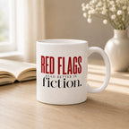 "Red Flags Read Better in Fiction" Bookish Mug 11oz Printify