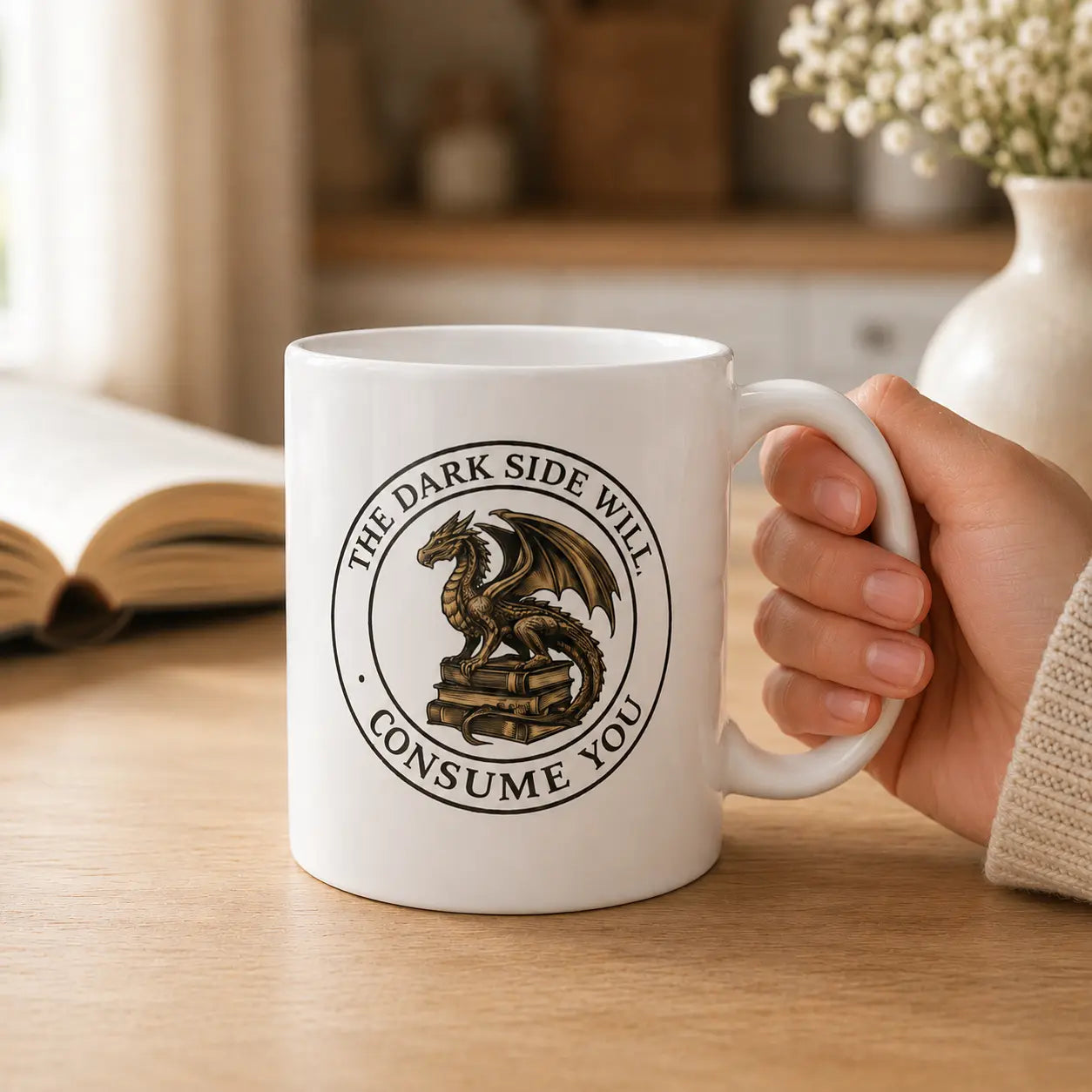 The Dark Side Will Consume You – Dark Romance Ceramic Mug Printify